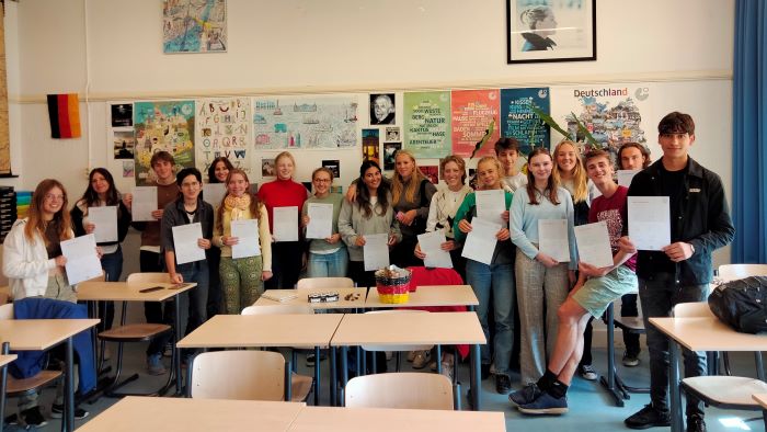 22 leerlingen behalen Goethe certificaat